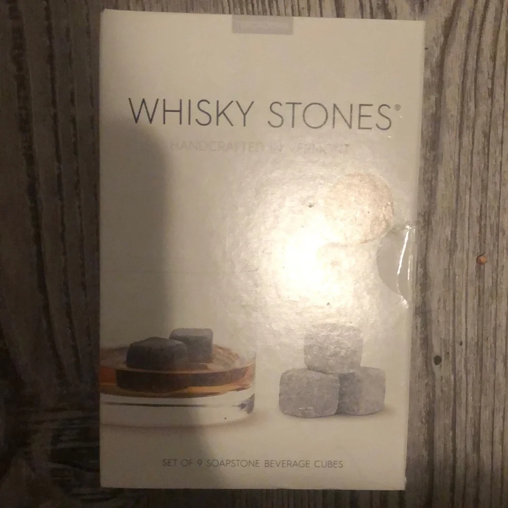 Original Whisky Stones Classic Teroforma Handcrafted Natural Soapstone Beverage